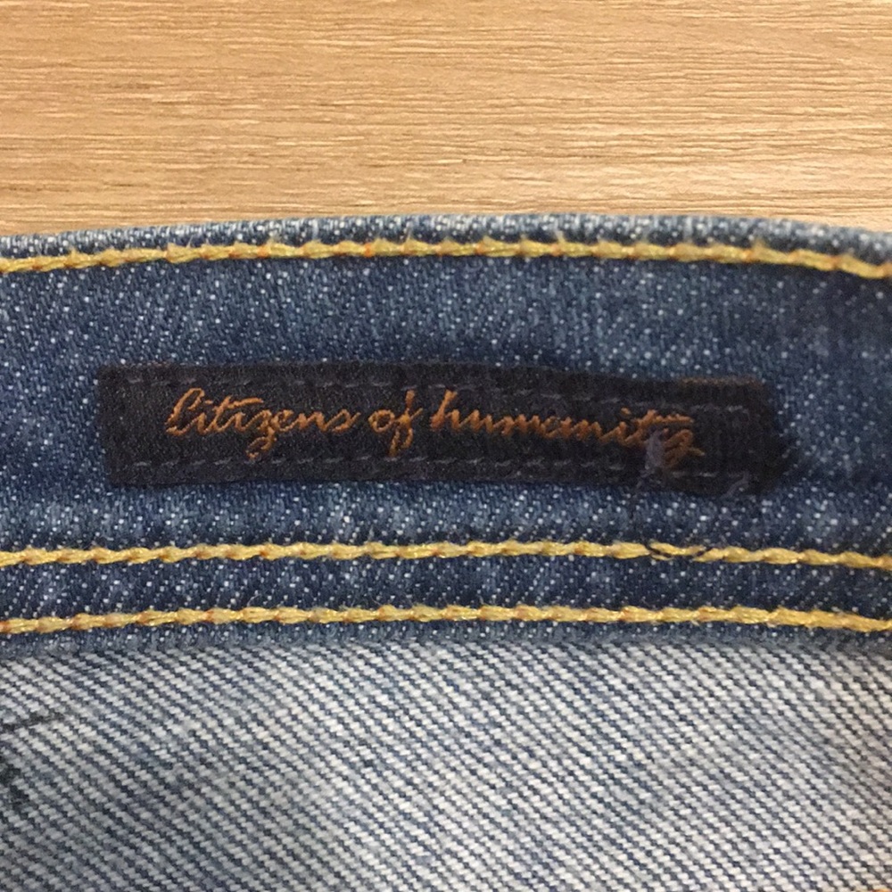 Citizens Of Humanity cuffed jean Shorts Sz 26 - Picture 6 of 8